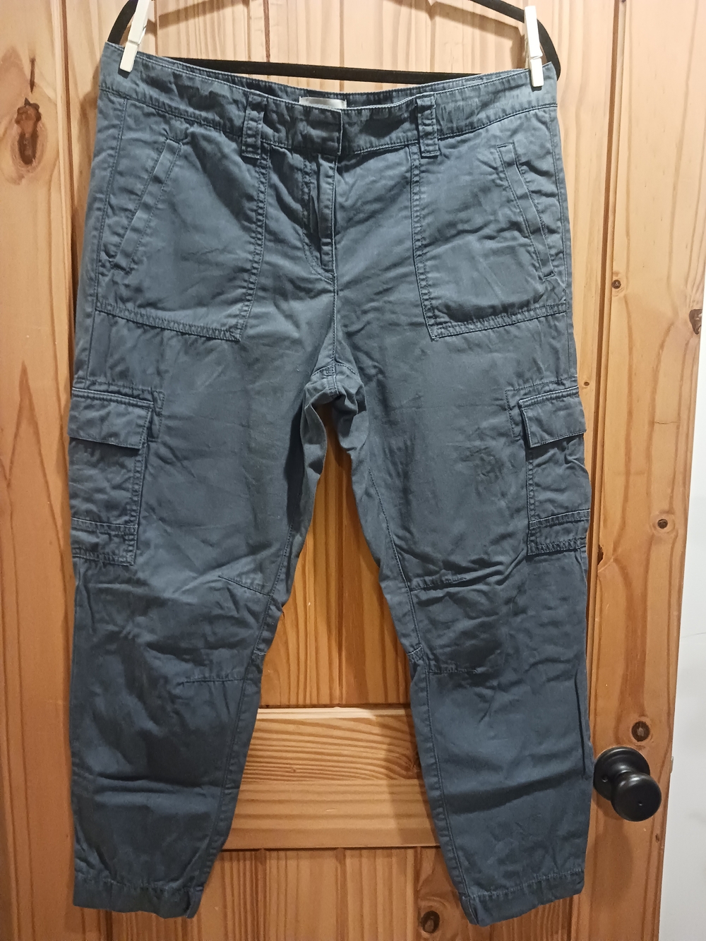 LOFT - Women's Cargo Pants in Slate Blue-Grey